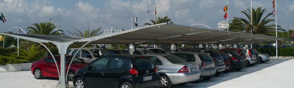 Modello Round  soluzione doppia-Bi frontale mis. 30 mt. x 5 di sba. Cop. in telo Ombregg. Rif. Viareggio (LU)